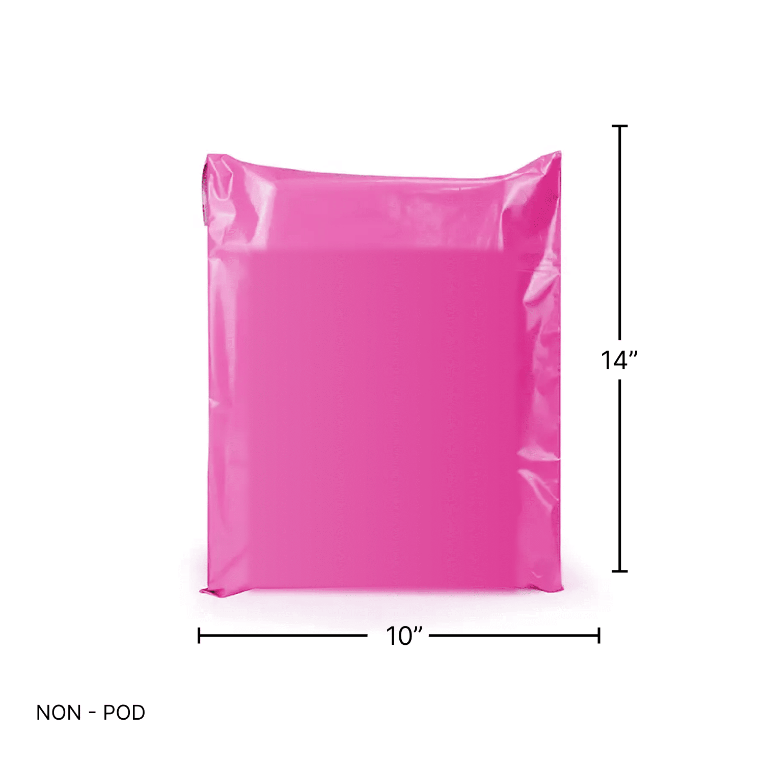10×14 inches Secure Temper Proof Pink Courier Bag Without POD
