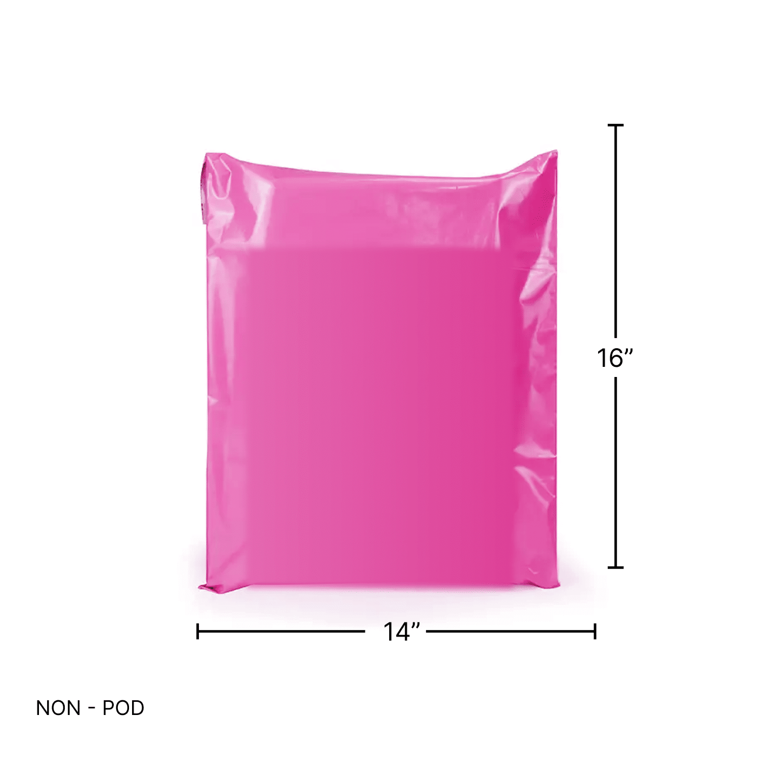 14×16 inches Secure Temper Proof Pink Courier Bag Without POD