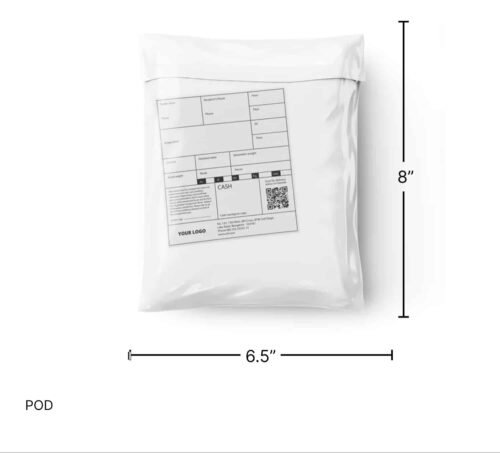 6.5X8 inches Secure Temper Proof Courier Bag With POD