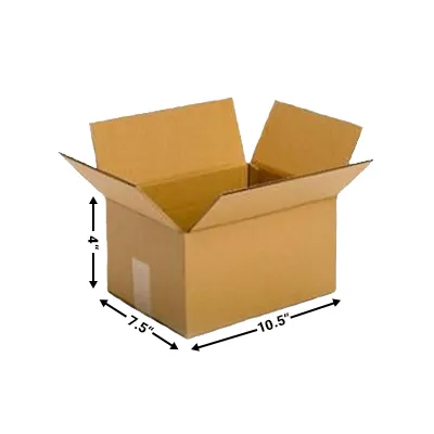 10.5X7.5X4 Inches – 3 PLY – Corrugated Boxes