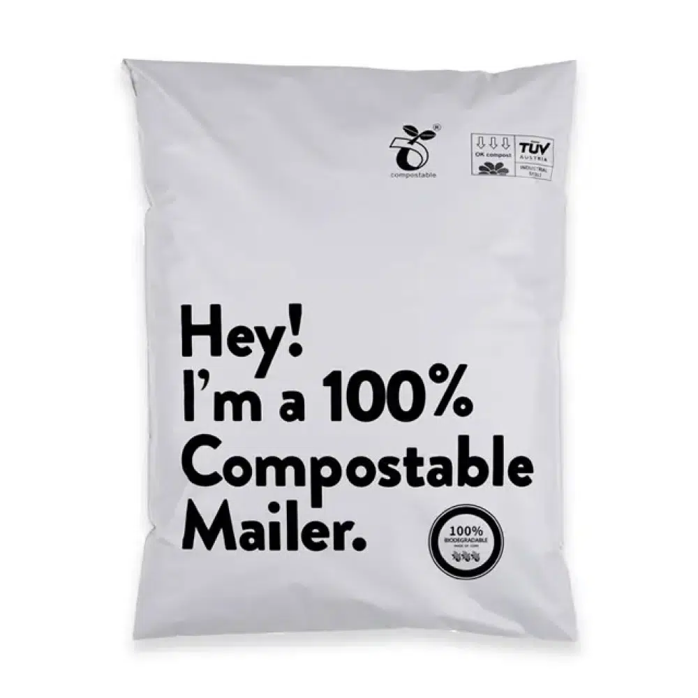 Custom Printed White Courier Bags – 51 micron - Image 3