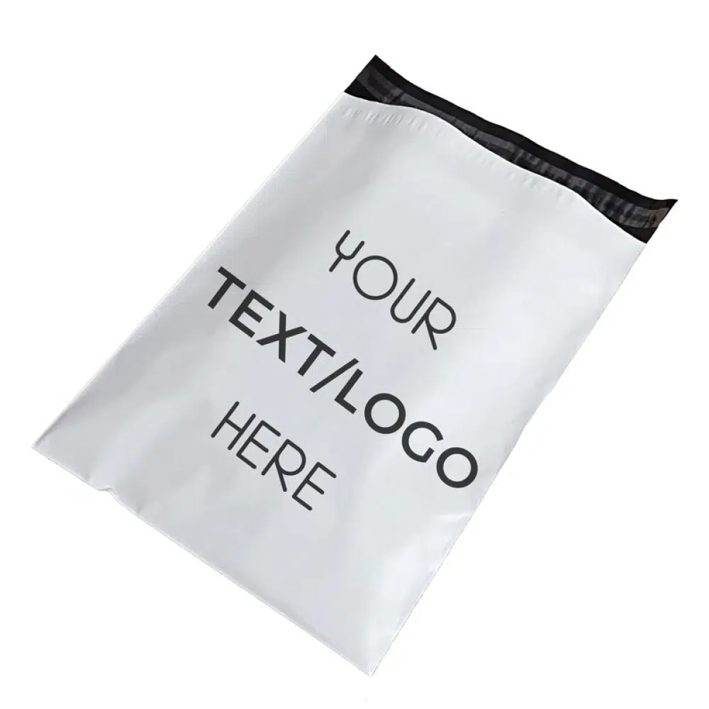 Custom Printed White Courier Bags – 51 micron - Image 4