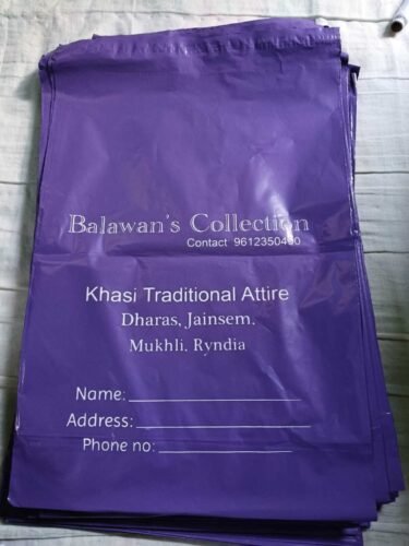 Custom Printed Purple Courier Bags – 60 micron photo review