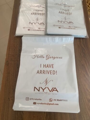 Custom Printed White Courier Bags – 51 micron photo review