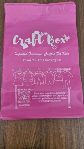 Custom Printed Pink Courier Bags – 60 micron photo review
