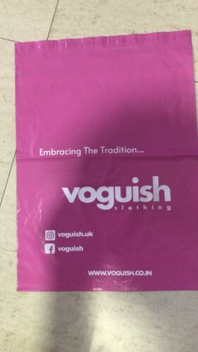 Custom Printed Pink Courier Bags – 60 micron photo review