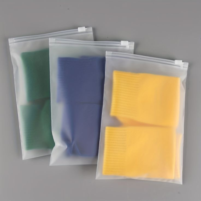 8 x 10 inch Plain Frosted Zipper Bags