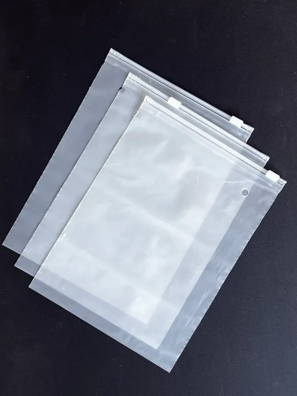 6 x 8 inch Plain Frosted Zipper Bags 1 6 x 8 inch Plain Frosted Zipper Bags