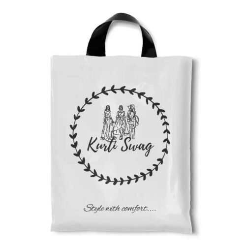 Custom Printed Plastic Loop Handle Carry Bag