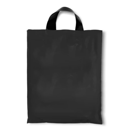 9x13 Inches Black Loop Handle Carry Bag