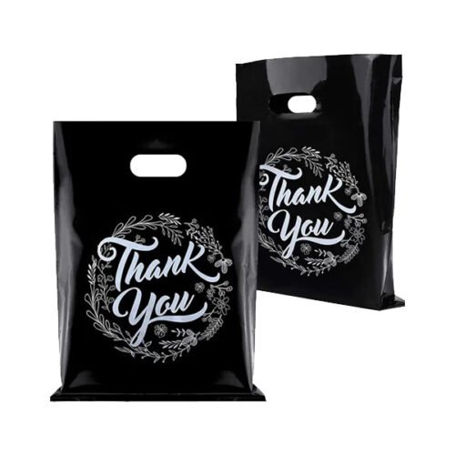 Custom Printed D-Cut Plastic Carry Bags